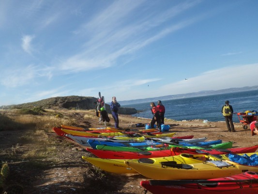 Finishing the journey on the island first day of test.